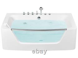 Whirlpool Bath 1700 x 850 mm White BARRANCA