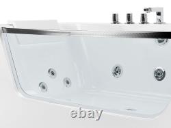 Whirlpool Bath 1700 x 850 mm White BARRANCA