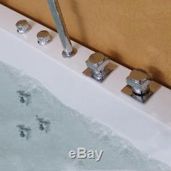 Whirlpool Bath 8 Jacuzzi Massage Jets Shower Double Ended Rectangle Bathtub 1700