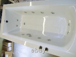 Whirlpool Bath CUBE 12 Jet Single end 1800 x 800 with Colour Changing Light