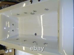 Whirlpool Bath CUBE design Double End 1700mm x 700mm 12 Jets