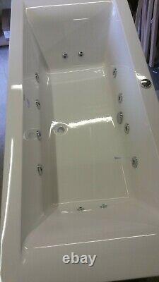 Whirlpool Bath CUBE design Double End 1800mm x 800mm 12 Jets