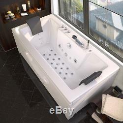Whirlpool Bath Jacuzzi Corner Shower Spa Rectangular Double Bathtub ID6132M