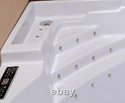 Whirlpool Bath Jacuzzi Jets Massage Double Ended Corner SPA Size14001400620mm