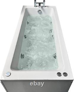 Whirlpool Bath Suite Inc FREE White Light Siera Bath Inc Taps, Toilet + Basin