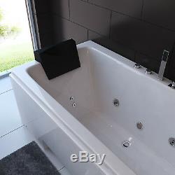 Whirlpool Bath With 8 Jacuzzi Massage Jets Shower Double Ended Rectangle Bathtub