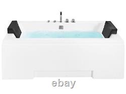 Whirlpool Bath with LED 1700 x 750 mm White GALLEY