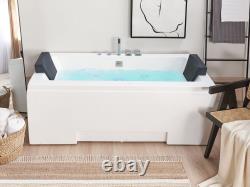 Whirlpool Bath with LED 1700 x 750 mm White GALLEY