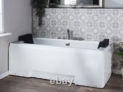 Whirlpool Bath with LED 1700 x 750 mm White GALLEY