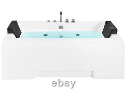 Whirlpool Bath with LED 1700 x 750 mm White GALLEY