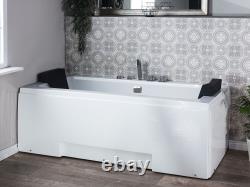 Whirlpool Bath with LED 1700 x 750 mm White GALLEY