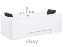 Whirlpool Bath with LED 1700 x 750 mm White GALLEY