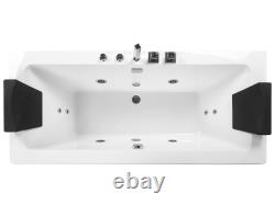 Whirlpool Bath with LED 1700 x 750 mm White GALLEY