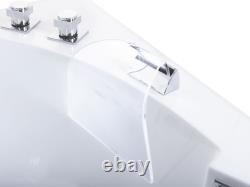 Whirlpool Bath with LED 1750 x 850 mm White FUERTE