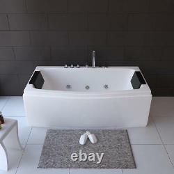 Whirlpool Bathtub 170x80 CM With Fittings 12 Massage Nozzles Detached Cheap