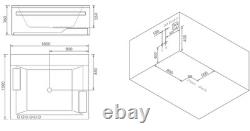Whirlpool Bathtub 2 Person Tub Led Lighting Hydrotherapy