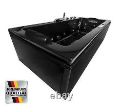 Whirlpool Bathtub Black With Massage Nozzles Heater Ozone Corner Bath Left Right