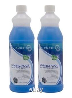 Whirlpool Cleaner Set Pure Spa 2 x 1L Cleaner Degreaser with 90 Santising Tabs