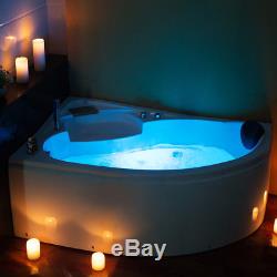 Whirlpool Corner Bath Jacuzzis Massage One Person Spa Bathtub 1510L 1500mm