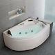 Whirlpool Corner Bath SPA Jacuzzis Massage One Person Right Hand Bathtub 1500mm