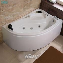 Whirlpool Corner Bath Shower Right Spa Jacuzzis Massage 1 person Bathtub 1500mm