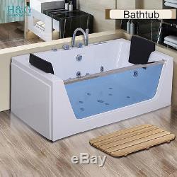 Whirlpool Corner Bath Shower Spa Jacuzzi Massage 2 person Double Bathtub 6180M