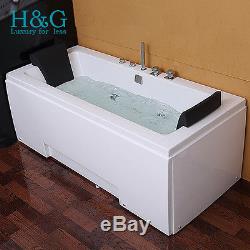 Whirlpool Jacuzzi Corner Bath Shower Spa Massage Rectangular DOUBLE Bathtub 5170