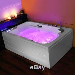 Whirlpool Jacuzzi Corner Bath Shower Spa Massage Rectangular Single Bathtub 6122