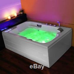 Whirlpool Jacuzzi Corner Bath Shower Spa Massage Rectangular Single Bathtub 6122