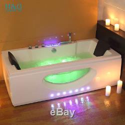 Whirlpool Jacuzzi Corner Bath Shower Spa Massage Rectangular Single Bathtub 6132