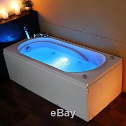Whirlpool Jacuzzi Corner Bath Shower Spa Massage Rectangular Single Bathtub a69M