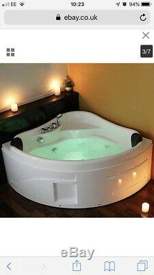 Whirlpool Shower Bath Jacuzzi Massage Spa Corner 2 Person Double Bathtub 1300mm