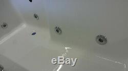 Whirlpool Shower Bath L shape with 22 Jet Hydro System Matrix 1700 Left Hand