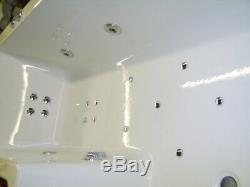 Whirlpool Shower Bath L shape with 22 Jet Hydro System Matrix 1700 Left Hand