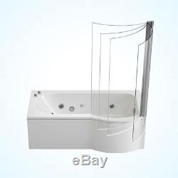 Whirlpool Shower Jacuzzis Jets Spa Bath L/p Shaped With Hinged Screen L/r Hand