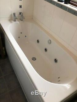 Whirlpool Spa Acrylic Bath 6 large jets and 6 small jets. Taps are included
