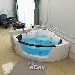 Whirlpool Spa Acrylic Shower Jacuzzis Massage Corner Bathtub Double Ended 1350mm