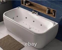 Whirlpool Spa Bath Beaufort Malin D Shape Double Ended 1700 x 800mm With Panel