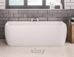 Whirlpool Spa Bath Beaufort Malin D Shape Double Ended 1700 x 800mm With Panel