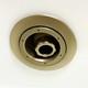 Whirlpool Spa Bath with Brushed Brass Jets 1600mm x 700mm Square Style Suma