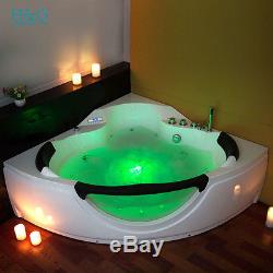 Whirlpool Spa Jacuzzi Corner Bath Massage Shower 2 person Double Bathtub N6166M