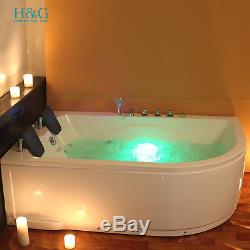 Whirlpool Spa Jacuzzi Corner Bath Shower Massage 2 person Double Bathtub N5153L