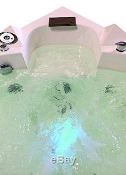 Whirlpool corner bath 150 x 150 cm glass panel, HOT TUB FM Radio Taps TENERIFE