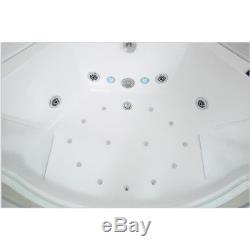 Whirlpool corner bath Spa Body Jets sanitary acrylic thermostat Touch display