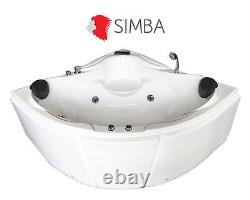 Whirlpool corner bath tub 150 x 150 cm, HOT TUB BATH SPA Taps Las Vegas