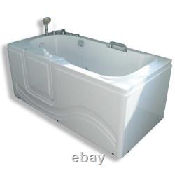 Whirlpool tub with left door 153 x 76 cm Dolly