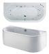 White Trojan Decadence Twin Ended 12 Jet Doube Ended Whirlpool Bath Jacuzzi Spa