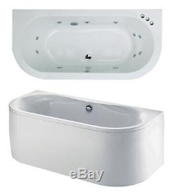 White Trojan Decadence Twin Ended 12 Jet Double Ended Whirlpool Bath Jacuzzi Spa