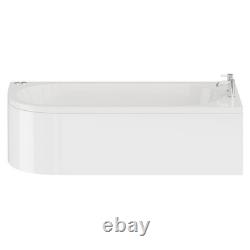 Wholesale Domestic Arc 1700mm x 750mm 6 Jet Chrome V-Tec Right Hand Curved Whirl