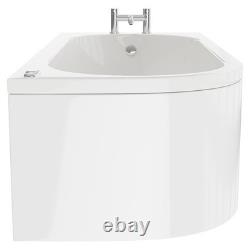 Wholesale Domestic Arc 1700mm x 750mm 6 Jet Chrome V-Tec Right Hand Curved Whirl